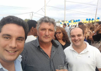 Con los Srs Ediles Ignacio Torena y Rolando Rizzo (Presidente de ACATU)